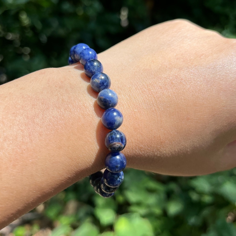 8mm stretchable sodalite bracelet‎